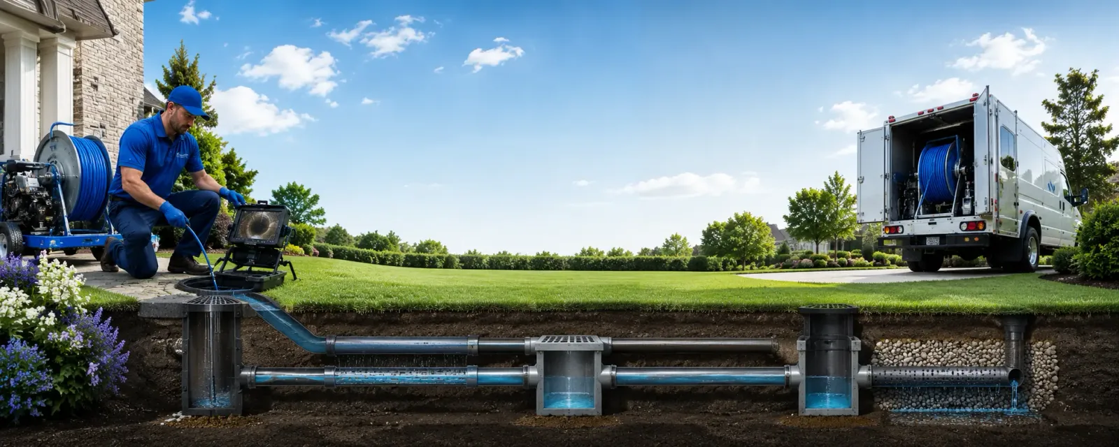 Outdoor drain cleaning information for Summit Point, WV